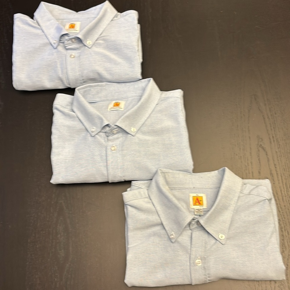 Bundle of 3 Dennis Uniform short sleeve shirts